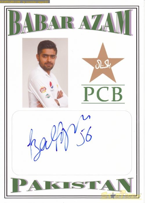 Babar Azam Autograph